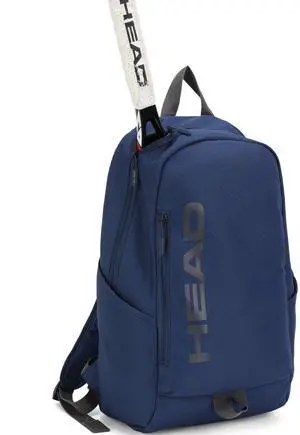 HEAD Waterproof Gym Backpack for Women/Men, Compact Laptop Backpack for College/Sport/Fitness/Work/Daily, (Navy Blue)
