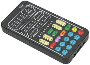 Handheld Gaming Voice Changer with 8 Sound Effects - Portable Mini Sound Card for PC Phone Laptops