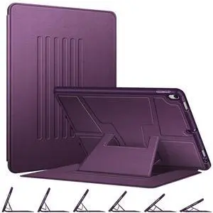 Fintie Magnetic Stand Case for iPad Air 10.5" (3rd Generation) 2019 / iPad Pro 10.5" 2017, Multi-Angle Viewing Rugged Soft TPU Back Cover with Pencil Holder, Auto Wake/Sleep, Purple