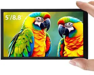 SCXryllexa 7 Inch Monitor Screen Display, IPS Small Hdmi Monitor, 1280 * 720 Mini LCD Screen Portable Display, HDMI-Compatible Module for Raspberry pi 3/3B/3B+/4/4B Orange Banana Mini P
