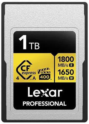 Lexar Gold Series Professional 1TB CFexpress 4.0 Type-A Memory Card