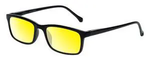 Medspex M Readers 105 Color Therapy Reading Glasses +0.75 Black/Gold Yellow Unisex Fluorescent Light Sensitivity Chromotherapy Chakra Healing