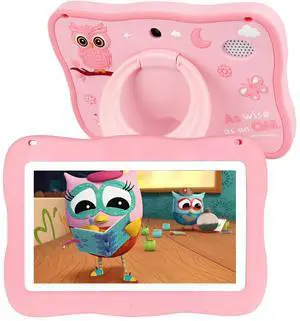 Kids Tablet 32GB Tablet for Kids 3-7 with Lots of Offline Content, Toddler Tablets 7 inch Kids Software Installed with Protective Case WiFi, Parental Control, Tablets for Toddlers Children Ages 3-12