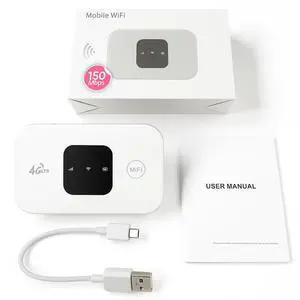 Mobile Hotspot, Portable Travel Router 150Mbps High Speed SIM Card (Not Provide) Hotspot Device 4G Strong Coverage Mobile Internet Router for Car Home Office Travel