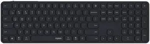 Rapoo E9550L Multi-Device Wireless Keyboard, Blade-Series E9550L 110-Key Ultra-Thin Keyboard, Support 4 Devices, Low-Profile, Quiet, USB-C, Rechargeable, Al-Alloy Frame, for Windows/Mac/Linux/Chrome