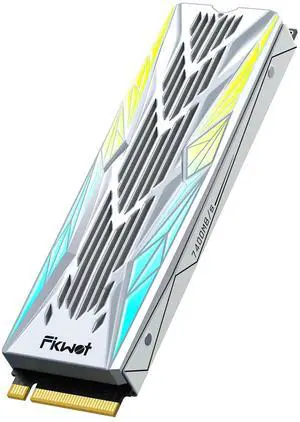 Fikwot FN990 4TB NVMe SSD M.2 2280 PCIe Gen4x4 with RGB Heatsink, Up to 7350MB/s, 3D NAND TLC, Internal Gaming Solid State Drive for PS5 & Desktop