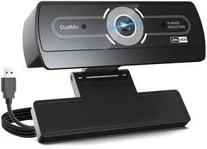 2K Webcam for PC - 2K Ultra HD Computer Camera with PDAF Autofocus, AI Noise-Canceling Mic, USB Plug & Play, 92° FOV & Auto Lighting Correction for Laptop & Desktop (Social Streaming Video Call)