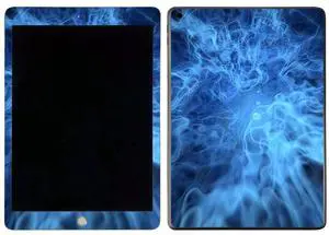 MightySkins Skin for Apple iPad 7th Gen. (10.2" 2019) - Blue Mystic Flames | Protective, Durable, and Unique Vinyl Decal wrap Cover | Easy to Apply, Remove, and Change Styles | Made in The USA