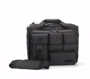 Tactical Laptop Satchel Messenger Bag Crossbody for Man and Woman Waterproof Courier Bag Black