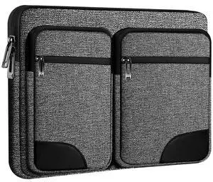 Hseok Laptop Case 15 15.6 16 inches Sleeve with 5 Pockets Compatible with MacBook Pro 16 inch 2025-2019 M4 M3 M2 M1, Mac 15.4" and Most 15-16 inch NotebooksDG01BK01