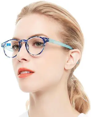 OCCI CHIARI Blue Light Reading glasses Women 3.0x Computer Readers for Petite Face(1.0 1.25 1.5 1.75 2.0 2.25 2.5 2.75 3.0 3.5 4.0 5.0 6.0)
