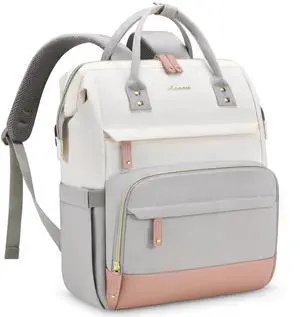 LOVEVOOK Laptop Backpack for Women, 15.6 Inch Work Business Backpacks Purse With Large Capacity, Waterproof Nurse Bag College Bookbag for School, Waterproof Casual Daypack for Travel