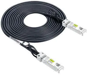 SFP+ DAC Twinax Cable, Passive, Compatible with Juniper QFX-SFP-DAC-5M/ EX-SFP-10GE-DAC-5M, D-Link, Supermicro, Netgear, Mikrotik, ZTE Devices, 5-Meter(16.4ft)