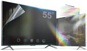 ZUONYUT Anti Glare Film for TV 55 Inch,55 TV Glare Stopper,Anti Glare and Blue Light Filter,Reflection Reduction Relieve and Glare (55" H 682)