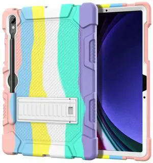 MARIWIVI Case for Samsung Galaxy Tab S10 FE/ S9 FE 5G 10.9 Inch/Galaxy Tab S9 11 inch 2023, Shockproof Protective Case for Samsung Tab S9/S9 FE with S Pen Holder/Kickstand (Camouflage)