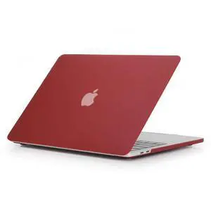 RYGOU for MacBook Pro 13 inch Case 2019 2018 2017 2016 Release A2159 A1989 A1988 A1706 A1708, Exquisite Finish Plastic Hard Shell Case Only Compatible with MacBook Pro 13 Touch Bar,Wine Red
