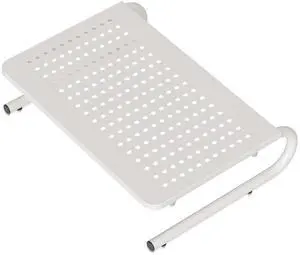 suptek Monitor Stand Riser for Computer,Laptop,Printer, Notebook and All Flat Screen Display with Vented Metal Platform and 4 Inches Height Underneath Storage,White(MST004W)