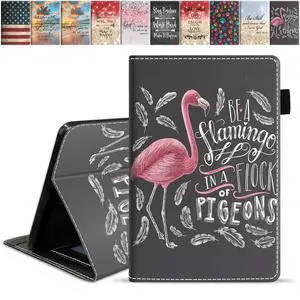 FQTBCEARI Case for Amazon Fire Max 11 Tablet (13th Generation, 2023 Release), Slim PU Leather Cover with Card Slot & Auto Wake/Sleep, Be a Flamingo in a Flock Pigeons Inspirational Quote