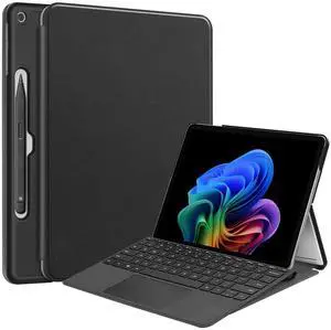 DWaybox Case for Microsoft Surface Pro 12 12.0 inch 2025 Model, Slim Lightweight Hard Shell Protective Cover with Stand, Compatible with Surface Pro 12 Keyboard (Case Only) -Black