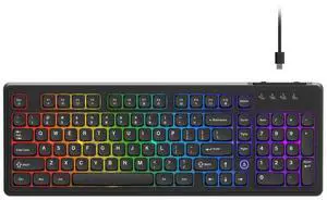 Ajazz AF98 Wired Office Keyboard, Ergonomic, RGB Lighting, Multimedia Function Keys, Adjustable Stand, Suitable for Windows Vista/XP/7/8/10/11 Mac, Andord.