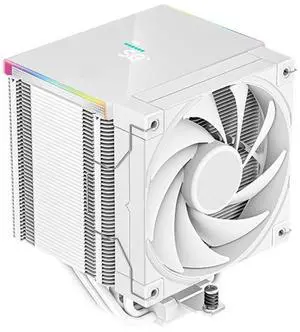 ICOLER AK500 White Digital Display Edition CPU Air Cooler 6mm x 5 Nickel Plated Copper Heat Pipes with PWM 120mm Fan 1850RPM Suitable for Intel LGA1700/1200/1151/1150/1155 AMD AM5/AM4