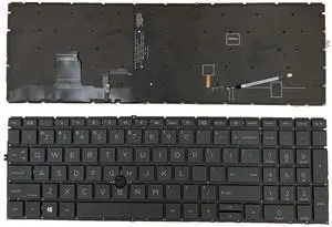 Siakoocty Laptop Keyboard Replacement US Layout with Backlight for HP Elitebook 850 G7/G8 855 G7/G8 (L89916-001)