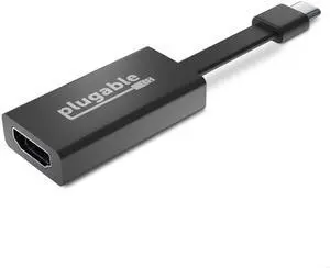 Plugable USB C to HDMI Adapter 4K 30Hz, Thunderbolt to HDMI Adapter Compatible with iPhone 15, 16, MacBook Pro, Windows, Chromebooks, 2018+ iPad Pro, Surface ARM, USB4 Ports and More - Driverless