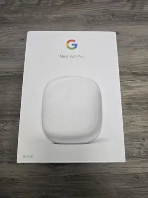Google Nest WiFi Pro 6E GA03030-US Fast Speed and Whole Home Coverage Mesh Router -Color Snow