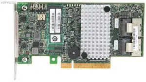 SAS Controller Card,ASHATA 8-Port SATA+SAS Ports Expansion Card, 9267-8i 2208 6Gb/s 512MB PCI-E 2.0 8Port SATA/SAS RAID0/1/10 Controller Card Low Baffle
