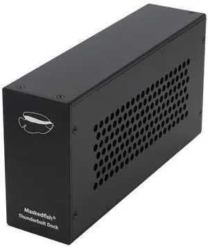 Maskedfish PCIe Express to Thunderbolt 3/4 USB4 Dock, one PCIe 3.0 x16 Slot Input, Compatible with NVIDIA P600/T1000 GPU, Aluminum Alloy Housing Enclosure for Laptops/Desktops (MK-M1)