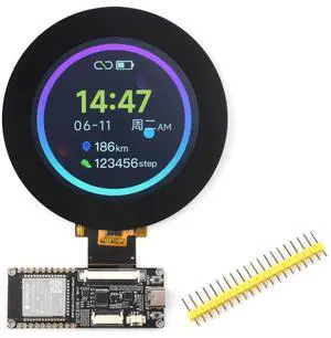 Waveshare ESP32-S3 RGB LCD Driver Board, Equipped with 32-Bit 240MHz LX7 Dual-Core Processor, 8MB PSRAM and Flash, WiFi & Bluetooth Support, Comes with a 2.8inch RGB Round Touch Display