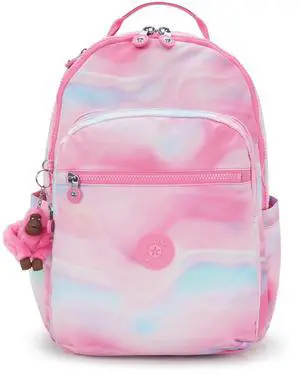 Kipling Women's Seoul Bts Prt 15" Laptop Backpack, Durable, Roomy with Padded Shoulder Straps, Built-In Protective Sleeve