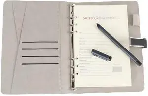 Smart Pen & Notebook Set, Digital Pen Real Time Synchronization Digitization, for Storing and Sharing Notes, Smartpen Writing Set, Compatible with Pad Phone (Black)