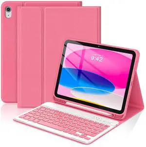 COO for iPad A16 11th 10th Generation Case with Keyboard, Detachable Wireless Bluetooth Keyboard Case with Pencil Holder for iPad 11 inch 2025 10th Gen 10.9 Inch 2022