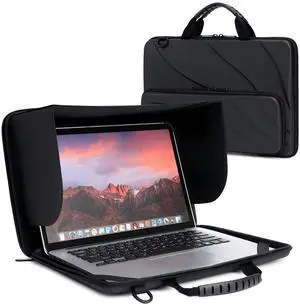 BUG 14.2-15.6 Inch Laptop Sun Shade Bag, Chromebook Protective Sleeve Case Shoulder Bag with Sun Hood Foldable Portable Shield Cover for Working Outside, Computer Hard Shell Case(Patent Pending)