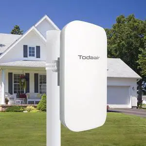 TODAAIR 2025 Outdoor WiFi ExtenderIP65 WeatherproofWiFi Booster and Signal AmplifierOutdoor WiFi Extender for FarmCourtyardFactoryCampsite TODAAIR 2025 Outdoor WiFi ExtenderIP65 WeatherproofWiFi Booster and Signal AmplifierOutdoor WiFi Extender for FarmCourtyardFactoryCampsite
