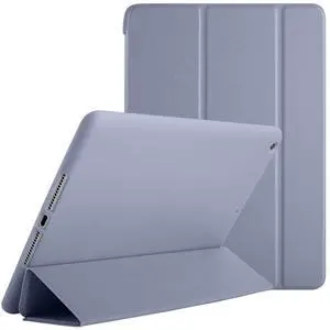DuraSafe Cases for iPad Mini 3 2 1 Generation 7.9 Inch [ Mini 3rd Mini 2nd Mini 1st ] A1599 A1600 A1489 A1490 A1491 A1432 A1454 A1455 Smart Trifold Lightweight Soft Silicone TPU Back Case - Purple