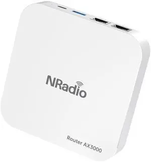 NRadio Travel Router,WiFi6 AX3000 Portable Mobile Device,Pocket-Sized,USB 3.0,Multi-Mode,OpenVPN and WireGuard,Effortlessly Share Public WiFi,Ideal for Hotels,Cruise Ships,RVs,Rirports.R3000 NRadio Travel Router,WiFi6 AX3000 Portable Mobile Device,Pocket-Sized,USB 3.0,Multi-Mode,OpenVPN and WireGuard,Effortlessly Share Public WiFi,Ideal for Hotels,Cruise Ships,RVs,Rirports.R3000