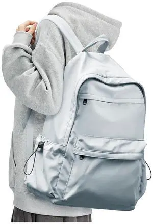 Light Blue Backpack for School Women Girls, Waterproof Bookbag Cute High School Backpacks for Men Teen Boys, Lightweight Travel College Backpack Mochilas Escolares para Casual Daypack Rucksack