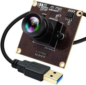 IFWATER 50fps High Speed USB Camera Module Low Illumination 0.01Lux Camera with 53 Degree No Distortion Lens 1080P USB3.0 Motion Webcam Plug and Play for 3D Printer Industrial Inspection Microscope