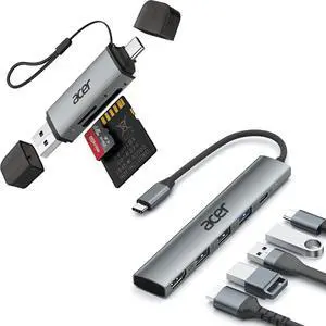 5 in 1 USB C Hub Bundle with SD Card Reader