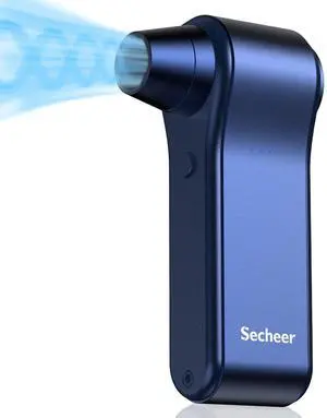 Compressed Air Duster, 130,000RPM Cordless Electric Air Duster Blower - 4-Speed Adjustable, 2 x 4000mAh Rechargeable, 65m/s Typhoon Speed for Electronics, Car, Home Cleaning, Outdoor (Blue)