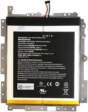 LeeCrynoid 6500mAh Replacement 58-000187 Battery for HD 10 7th Gen 10.1" SL056ZE -2017 HD 10 2017 7th Gen with Battery Mounting Bracket