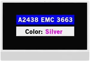BTSELSS 24.0" Screen Replacement for iMac A2438 M1 2021(4-Ports) EMC 3663 MGPC3xx/A MGPD3xx/A MGPF3xx/A 4480X2520 4.5K LCD Display Digitizer Assembly 661-16575 (Silver) BTSELSS 24.0" Screen Replacement for iMac A2438 M1 2021(4-Ports) EMC 3663 MGPC3xx/A MGPD3xx/A MGPF3xx/A 4480X2520 4.5K LCD Display Digitizer Assembly 661-16575 (Silver)