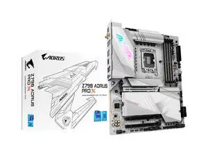 GIGABYTE Z790 AORUS PRO X LGA 1700 ATX Motherboard, Support Intel Core 14th/13th/12th Gen, DDR5, 18+1+2 Power Phase, 5X M.2, PCIe 5.0, USB-C 3.2, WIFI7, 5GbE LAN, Q-Flash Plus, EZ-Latch GIGABYTE Z790 AORUS PRO X LGA 1700 ATX Motherboard, Support Intel Core 14th/13th/12th Gen, DDR5, 18+1+2 Power Phase, 5X M.2, PCIe 5.0, USB-C 3.2, WIFI7, 5GbE LAN, Q-Flash Plus, EZ-Latch