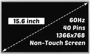 B156XTN02.1 B156XTN02.0 B156XTN02.2 Replacement for Dell Latitude E5510 E6510 M4500 P19F001 LP156WH2-TPB1 LCD Screen 1366x768 15.6 inch 40 pins 60Hz LCD Screen Display (for Non-Touch Screen Only) B156XTN02.1 B156XTN02.0 B156XTN02.2 Replacement for Dell Latitude E5510 E6510 M4500 P19F001 LP156WH2-TPB1 LCD Screen 1366x768 15.6 inch 40 pins 60Hz LCD Screen Display (for Non-Touch Screen Only)