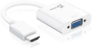 j5create HDMI to VGA Adapter (Male to Female) for Laptop, Notebook, Computer, Desktop, PC, Chromebook, Monitor, Projector, Raspberry Pi, Roku, Xbox, PS4, PS3 and More (JDA213) j5create HDMI to VGA Adapter (Male to Female) for Laptop, Notebook, Computer, Desktop, PC, Chromebook, Monitor, Projector, Raspberry Pi, Roku, Xbox, PS4, PS3 and More (JDA213)