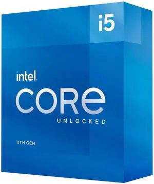 Intel Core i5-11600K Desktop Processor 6 Cores up to 4.9 GHz Unlocked LGA1200 (Intel 500 Series & Select 400 Series Chipset) 125W Intel Core i5-11600K Desktop Processor 6 Cores up to 4.9 GHz Unlocked LGA1200 (Intel 500 Series & Select 400 Series Chipset) 125W