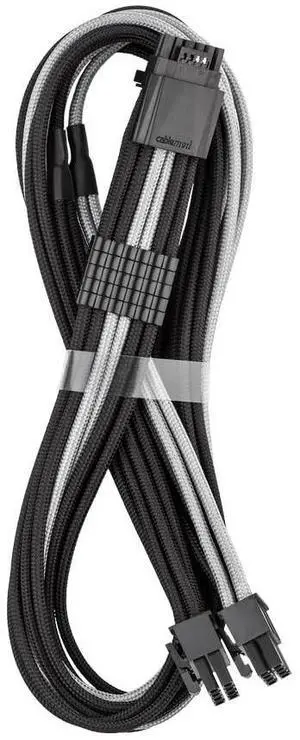 CableMod RT-Series Pro ModFlex Sleeved 12V-2x6 12VHPWR StealthSense PCIe Cable for ASUS/Seasonic/Phanteks (Black + Silver, 16-pin to Dual 8-pin, 60cm) CableMod RT-Series Pro ModFlex Sleeved 12V-2x6 12VHPWR StealthSense PCIe Cable for ASUS/Seasonic/Phanteks (Black + Silver, 16-pin to Dual 8-pin, 60cm)
