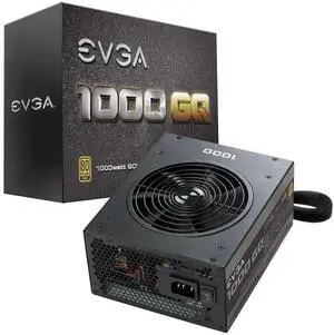 EVGA 210-GQ-1000-V1,1000 GQ, 80+ GOLD 1000W, Semi Modular, EVGA ECO Mode, 5 Year Warranty, Power Supply,Black EVGA 210-GQ-1000-V1,1000 GQ, 80+ GOLD 1000W, Semi Modular, EVGA ECO Mode, 5 Year Warranty, Power Supply,Black